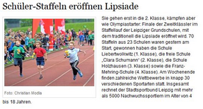 Staffellauf2016_LVZ Montessori-Schulzentrum Leipzig - Neuigkeiten Grundschule - Vier gewinnt!
